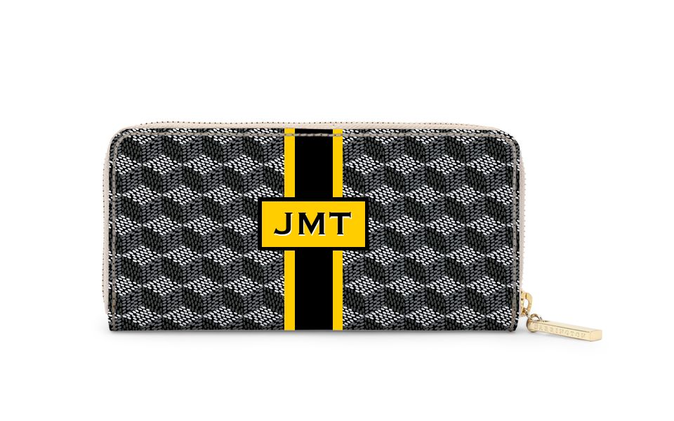 Crosby Zipper Wallet - Gameday - Printed Monogram