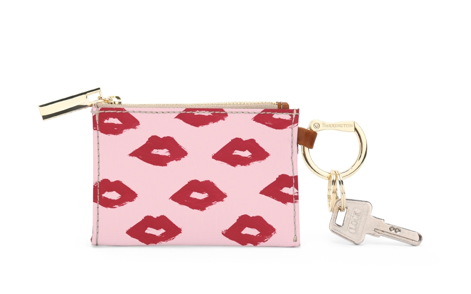 Kennedy Key Ring Zip Wallet - Drawbertson - Leather Patch