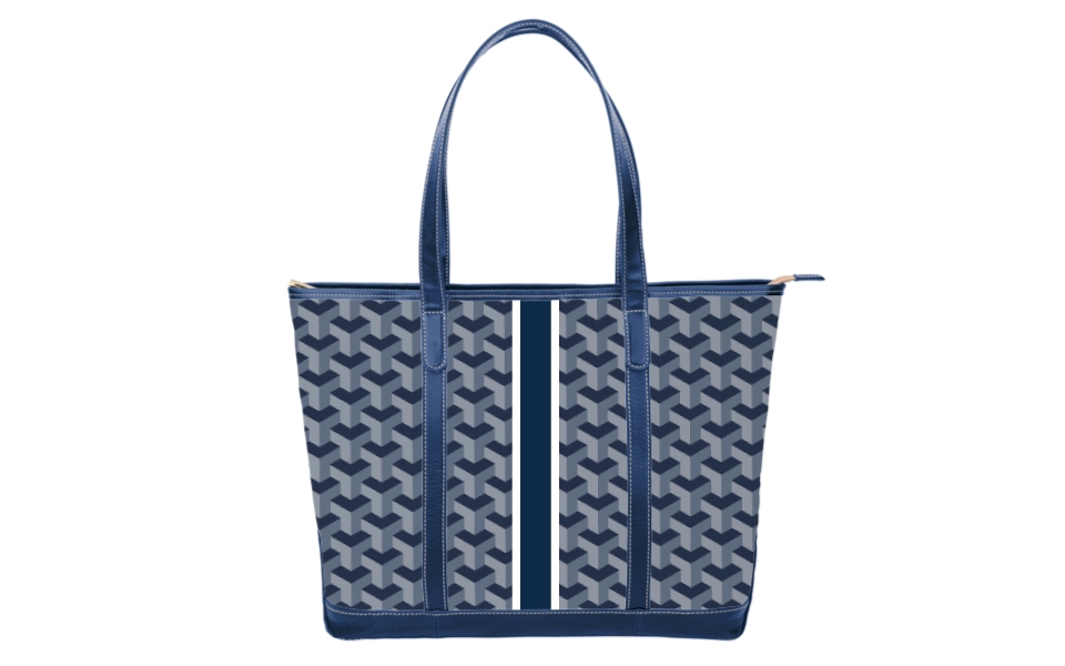 Tilly Trolley Sleeve Tote - Stripe Only - No Initials