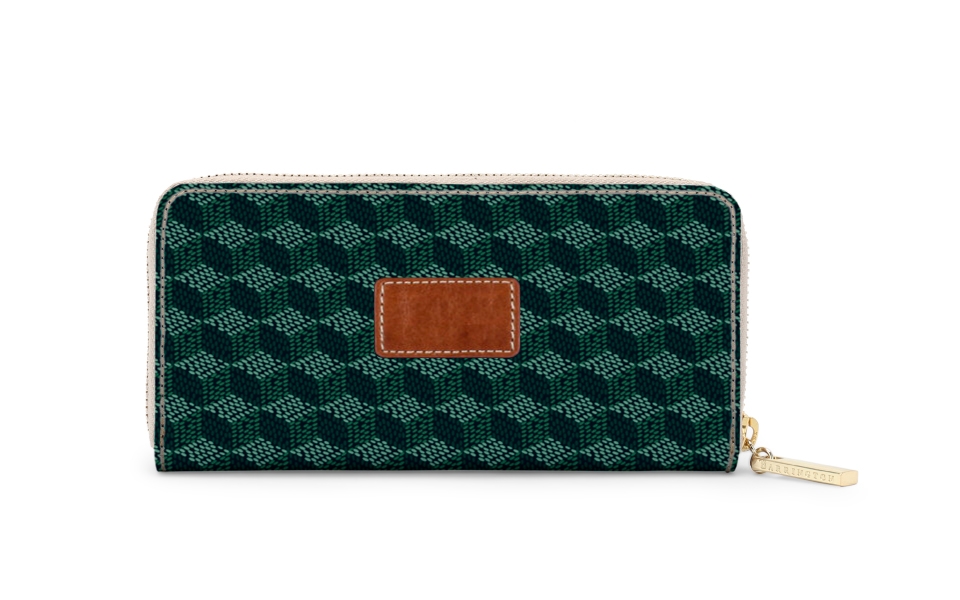 Crosby Zipper Wallet - Leather Patch