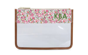 Clear Katie Pouch - Printed Monogram