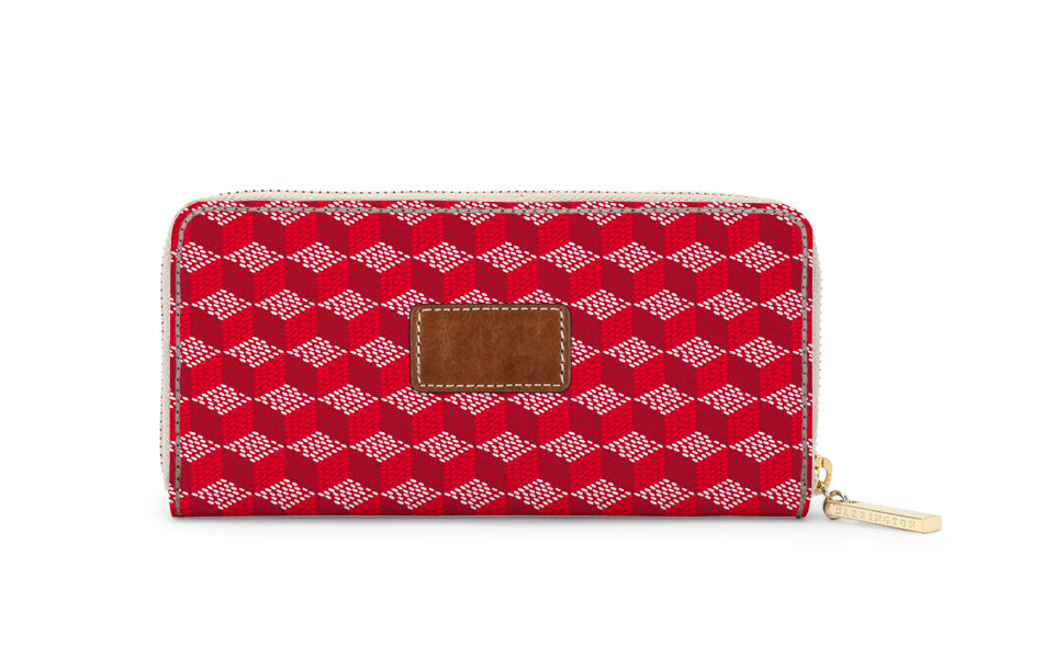 Crosby Zipper Wallet - Gameday - Leather Patch