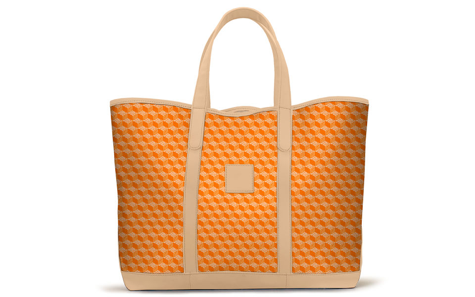 St. Charles Yacht Tote - Gameday - Leather Patch