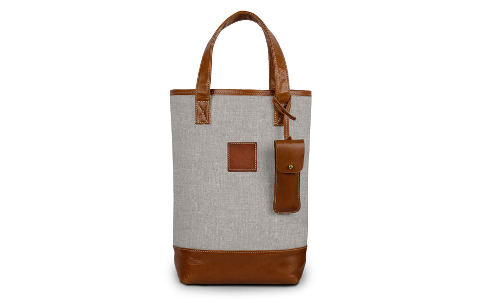 Westport Wine Tote - Gameday - Leather Patch