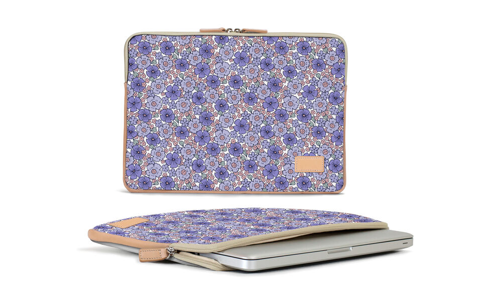 Buchanan 13 inch Laptop Case - Caitlin Wilson - Leather Patch