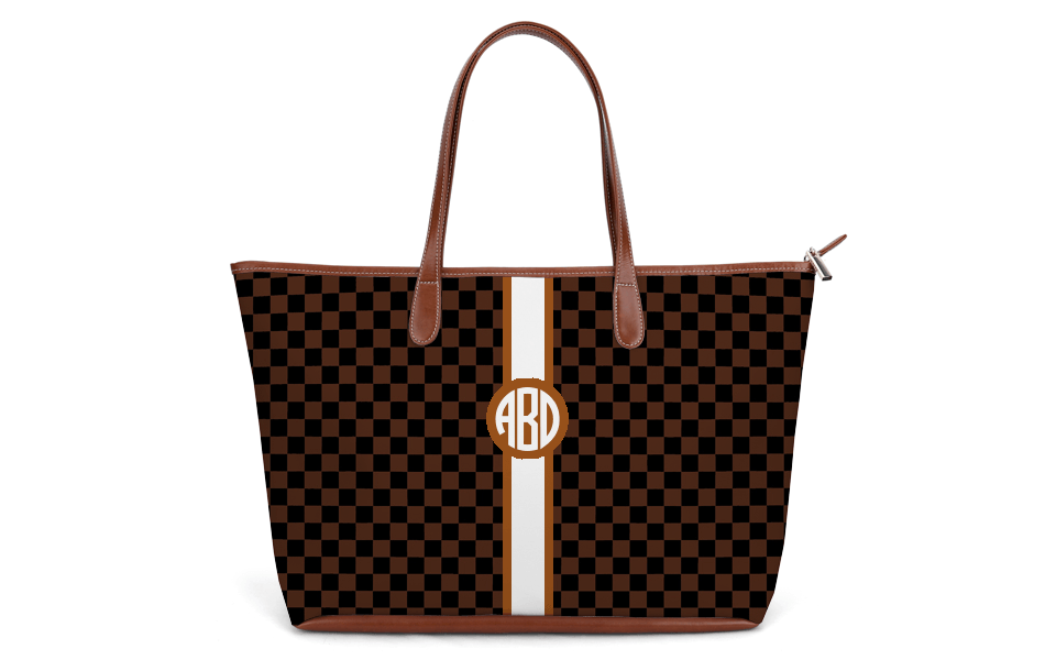 St. Anne Zippered Tote - Gameday - Printed Monogram