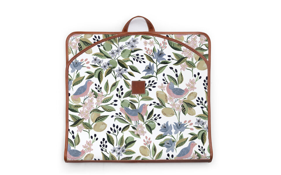 Gatwick Garment Bag - Caitlin Wilson - Leather Patch