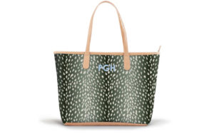 Savannah Zippered Tote - Printed Monogram