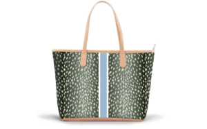 Savannah Zippered Tote - Stripe Only - No Initials