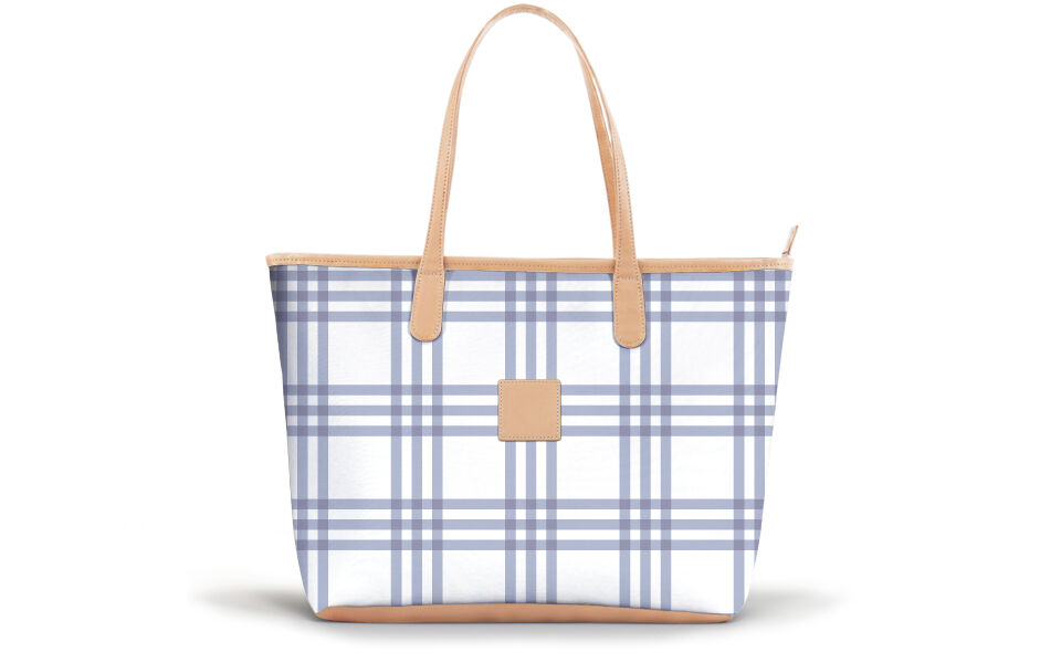 Savannah Zippered Tote - Caitlin Wilson - Leather Patch