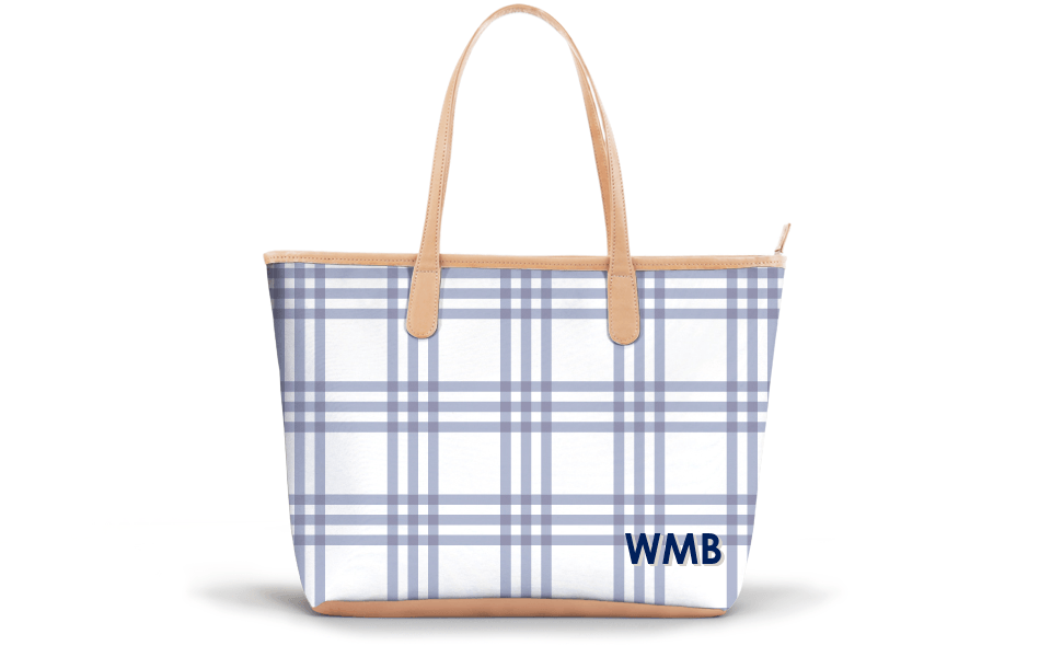Savannah Zippered Tote - Caitlin Wilson - Printed Monogram