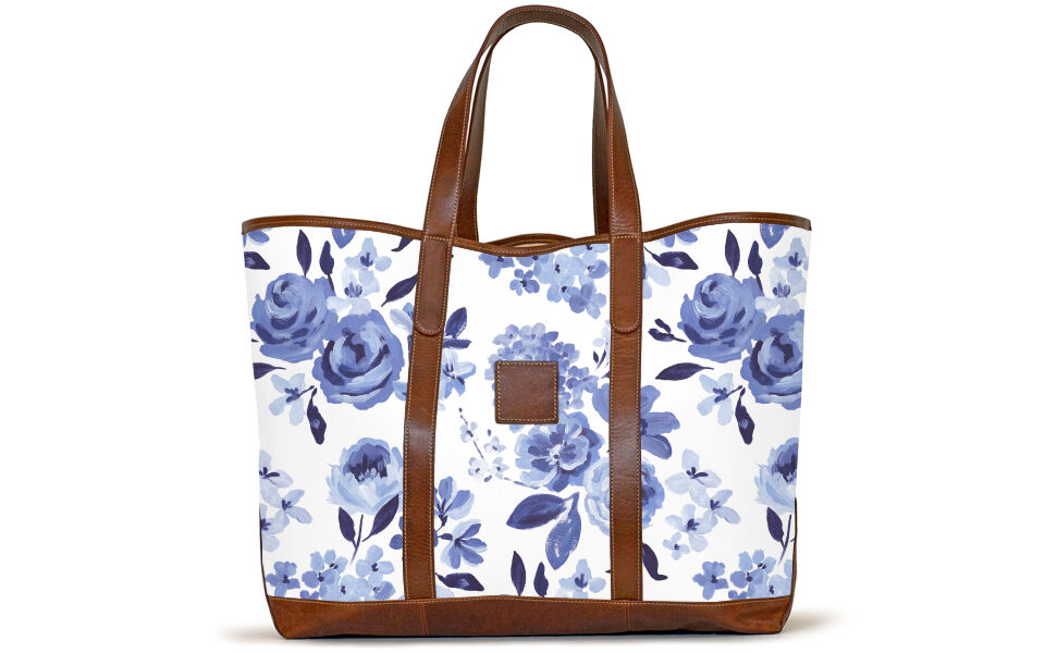 St. Charles Yacht Tote - Caitlin Wilson - Leather Patch