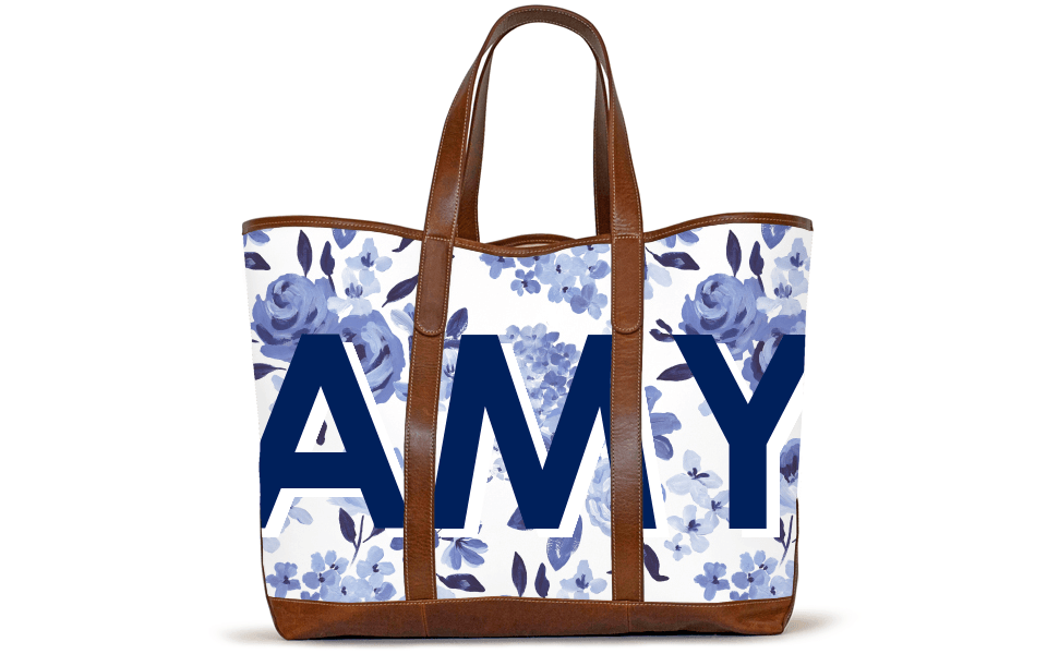 St. Charles Yacht Tote - Caitlin Wilson - Printed Monogram