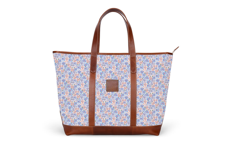 St. Charles Trolley Sleeve Yacht Tote - Caitlin Wilson - Leather Patch