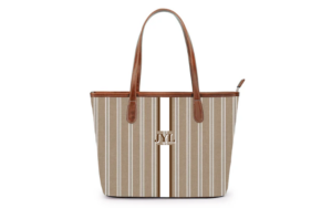 Sutton Zippered Small Tote - Printed Monogram